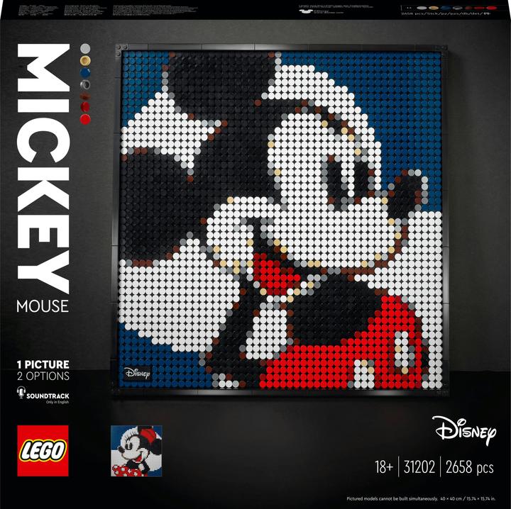 LEGO Mickey Mouse (31202, LEGO Art, LEGO DC)