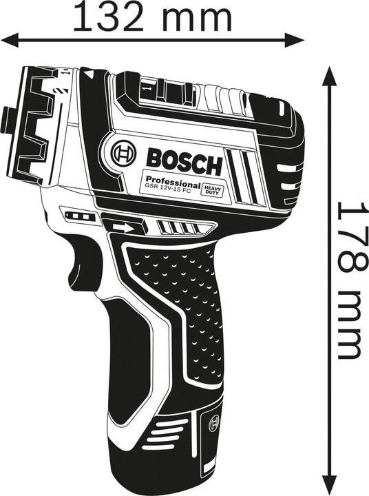 Image du produit Bosch Professional Gsr 12v-15 Fc (Fonctionnement sur batterie)