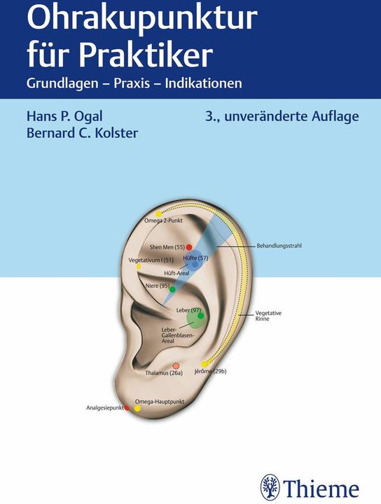 Actual product image Ohrakupunktur für Praktiker (German, Hans Peter Ogal, Bernard C. Kolster, Jochen Gleditsch, 2025)