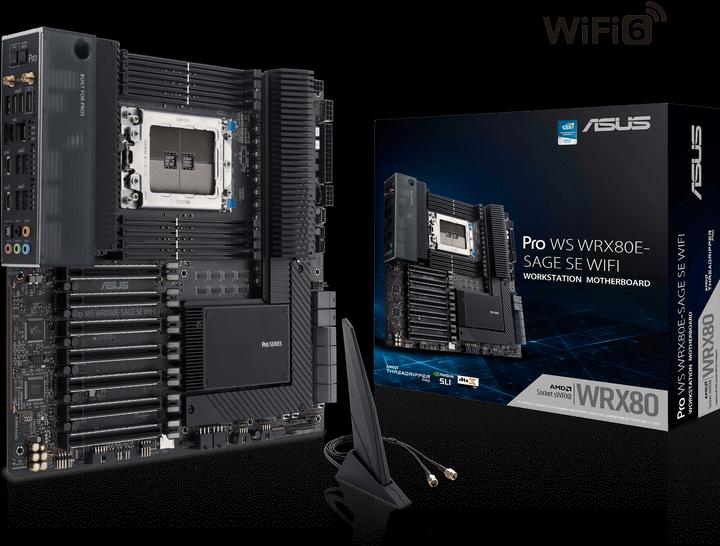 Productafbeelding ASUS Pro Ws Wrx80e-Sage Se Wifi (sWRX8, AMD WRX80, E-ATX)