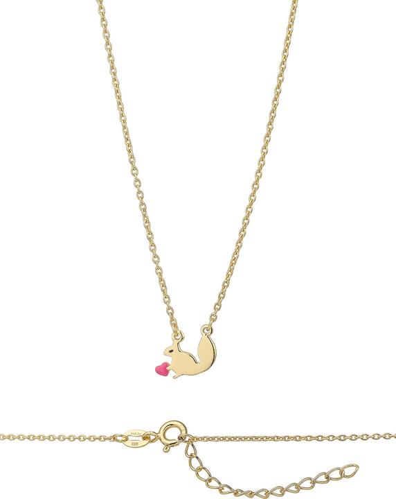 Image du produit Leyda Bijoux pour enfants écureuil (Émail, Argent 925 1 micron Doré jaune 18k)