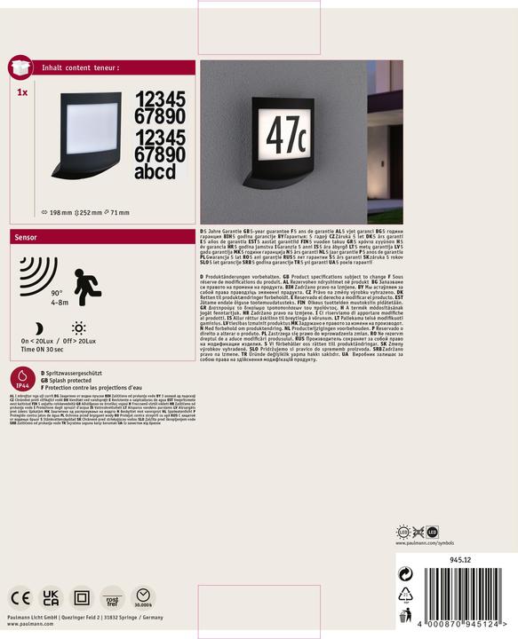 Actual product image Paulmann Padea (1000 lm, IP44)