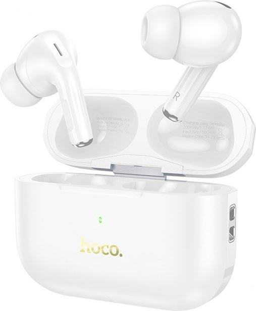 Actual product image Hoco - Wireless Earbuds (EW56 Plus) - Active Noise Cancelling, Bluetooth 5.3 - White (ANC, 4 h, Wireless)