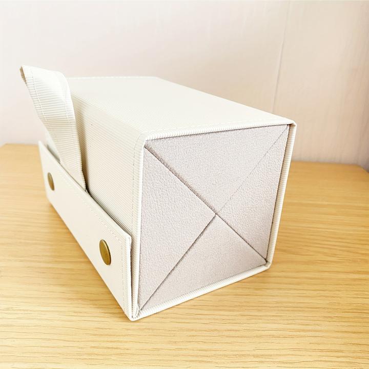 Actual product image Only-Bags.Store 1pc Glasses Organiser Case, Portable Glasses Case, PU Leather Hanging Foldable Eyeglasses Case