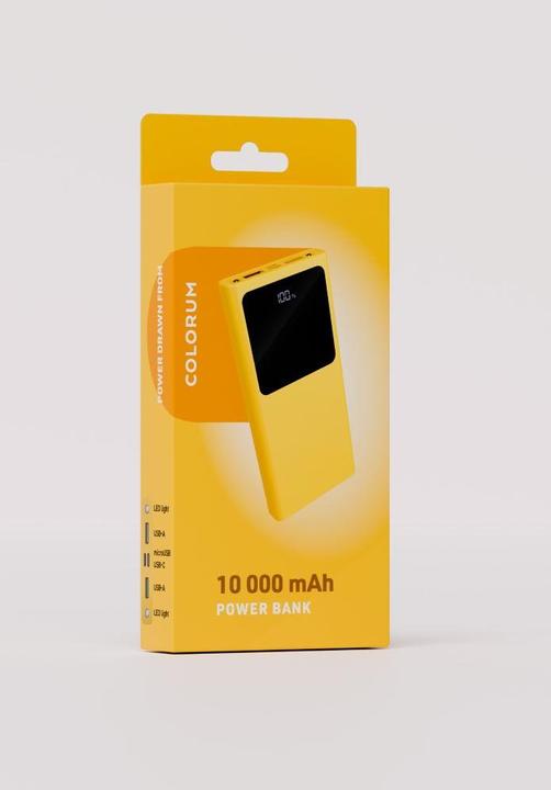Image du produit Forever COLORUM Banque d'énergie 10 000 mAh CPB10-05 xJaune (10000 mAh, 22.50 W)