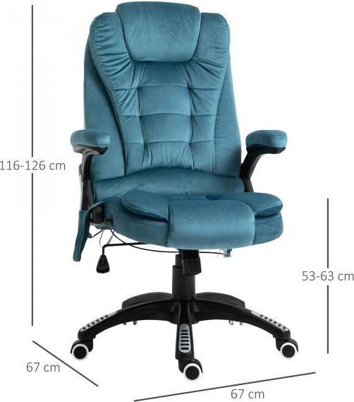 Immagine prodotto Vinsetto Sedia da ufficio con funzione massaggio e calore