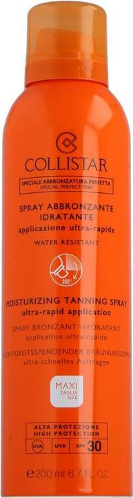 Actual product image Collistar Moisturizing Tanning Spray SPF 30 (Sun spray, SPF 30, 200 ml)
