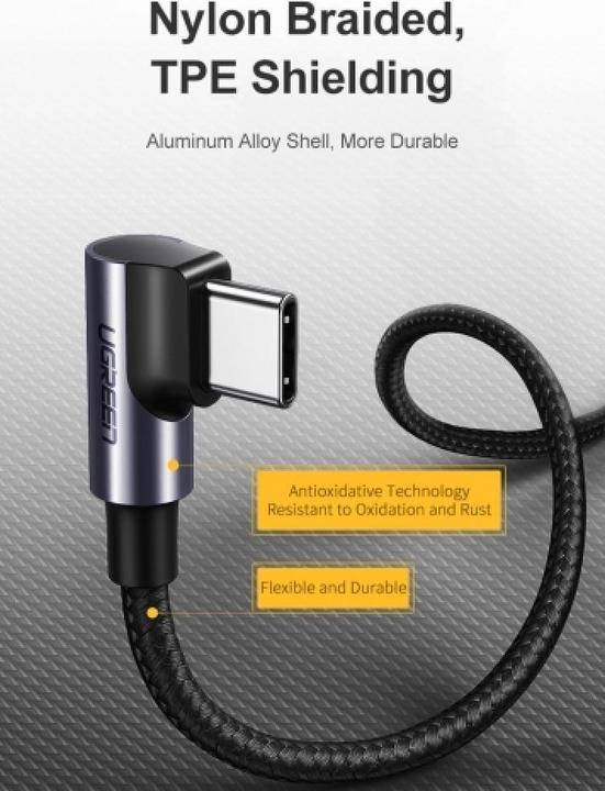 Actual product image Ugreen USB C — USB C (1 m, USB 2.0)