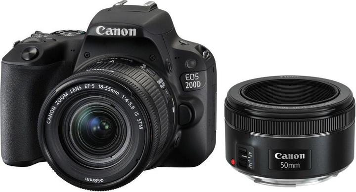Canon EOS 200D 18-55mm + 50mm Kit (24.20 Mpx, APS-C / DX)
