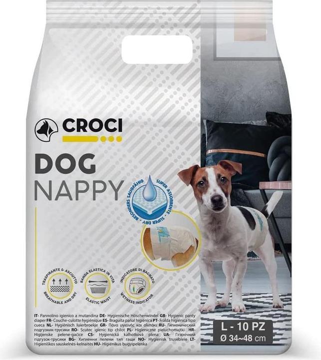 Image du produit Croci Spa Dog Nappy Couches pour chiens L 34-48cm (Chien)