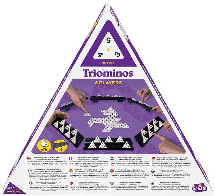 Productafbeelding Goliath Toys Triominos 6 spelers (Duits, Frans, Italiaans, Engels)