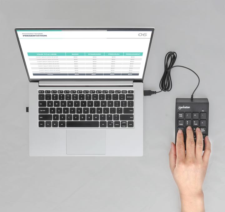 Actual product image Manhattan 176354 (Numeric keypad, Cable)