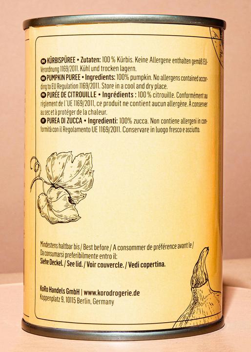 Produktbild KoRo Püree aus fein gemahlenem Kürbis (10200 g)