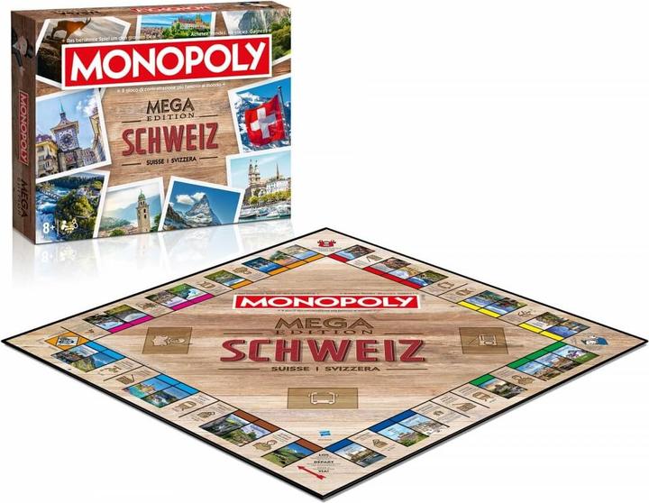 Produktbild Unique MEGA Monopoly Schweiz/Suiss/Svizzera (Französisch, Italienisch, Deutsch)