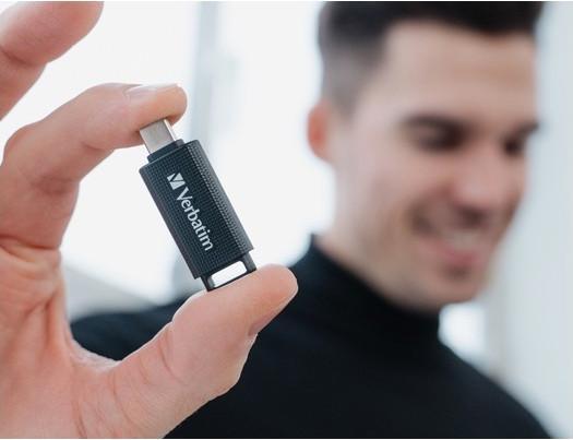 Actual product image Verbatim Retractable 128GB USB 3.2 Gen 1 USB-C (128 GB, USB-C)