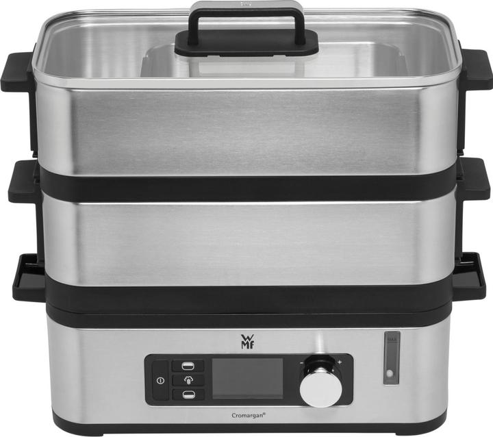 Produktbild WMF KÜCHENminis Dampfgarer Multicooker 2 Garräume mit Dämpfeinsatz, Warmhaltefunktion und Glasdeckel