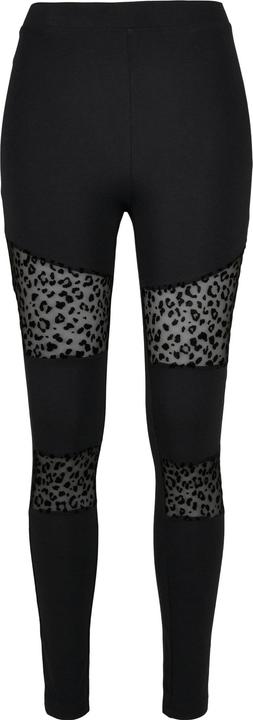 Actual product image Urban Classics Ladies Flock Lace Inset Leggings (XL)