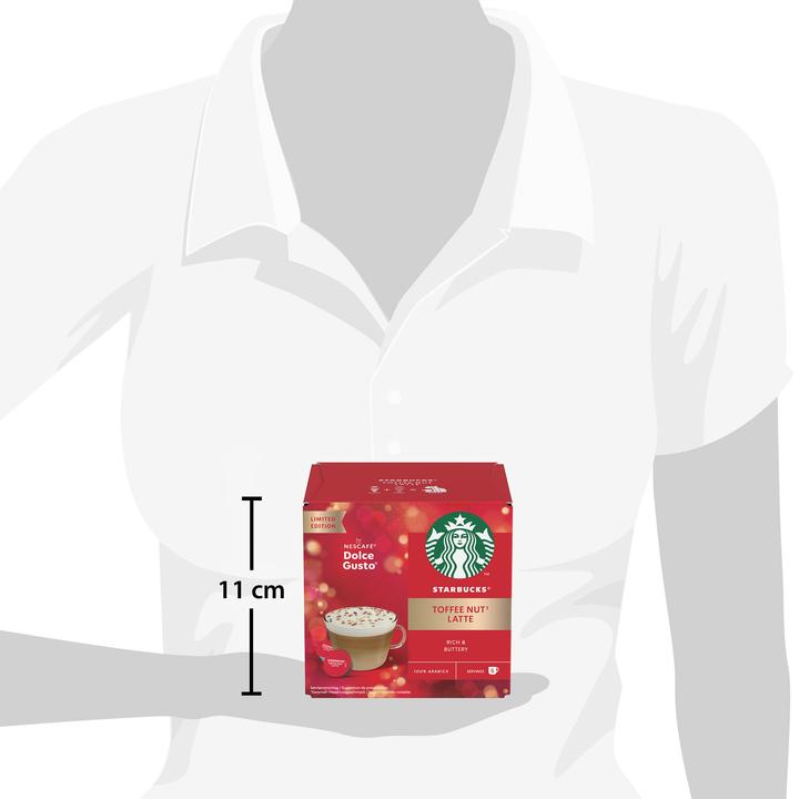 Actual product image Starbucks Toffee Nut Latte by Nescafé Dolce Gusto (6 x Port.)