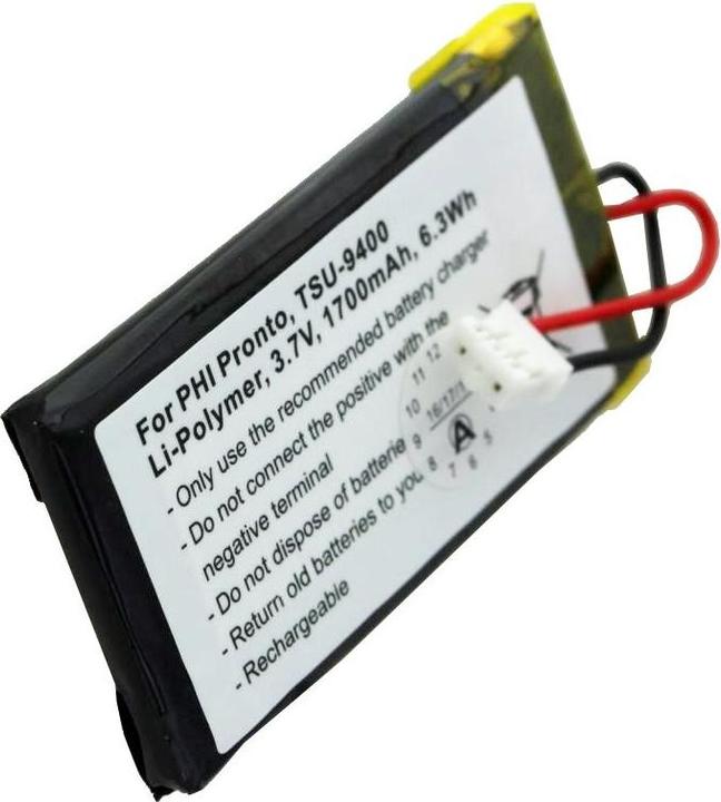 Image du produit Philips Batterie PRONTO TSU-9400 (1 pcs, Spécifique à l'appareil, 1700 mAh)
