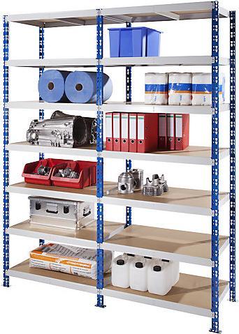 Produktbild eurokraft basic Universal-Steckregal, stabil, Spanplattenböden, HxBxT 1508x1025x500 mm, AR