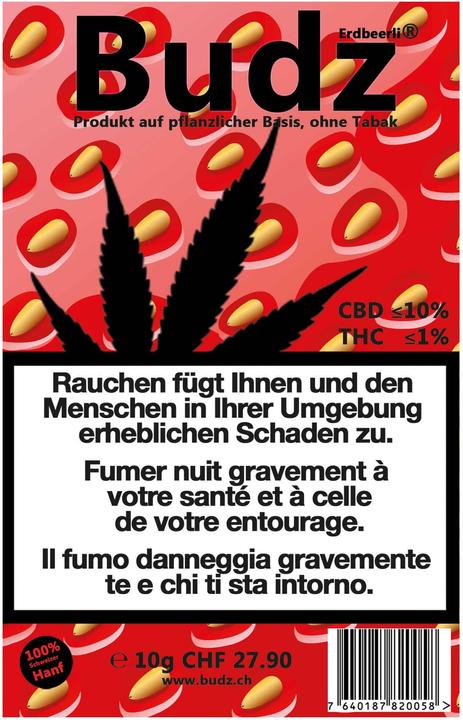 Image du produit Budz Fraises (10 g, Intérieur)