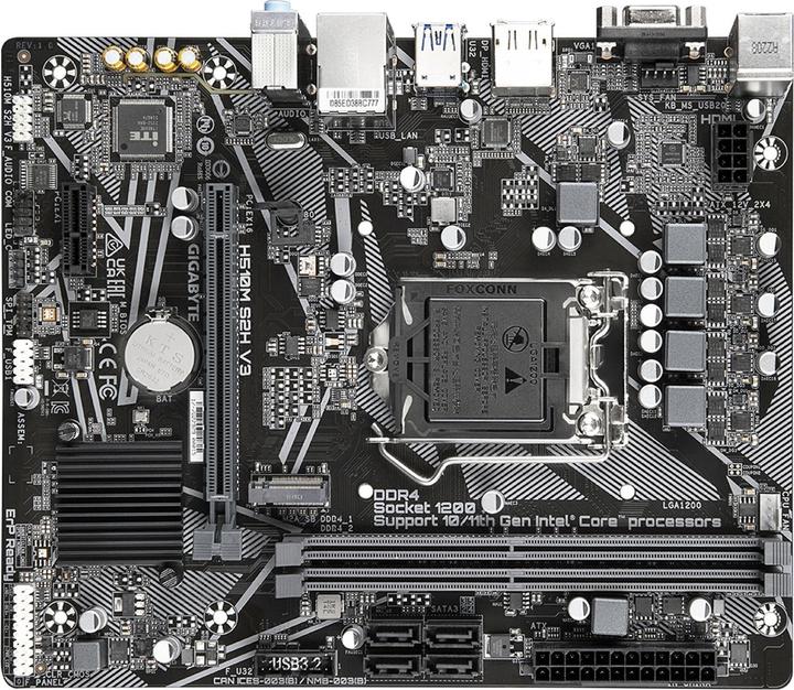 Actual product image Gigabyte H510M S2H V3 (LGA 1200, Intel H470 Express, mATX)