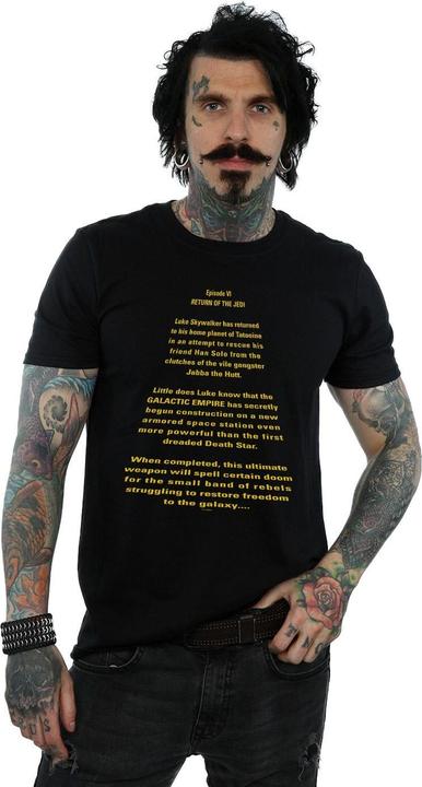 Actual product image Star Wars Mens Return Of The Jedi Opening Crawl T-Shirt (XL)