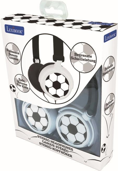 Produktbild Lexibook Stereo Headphones – Football Design (HP015FO)