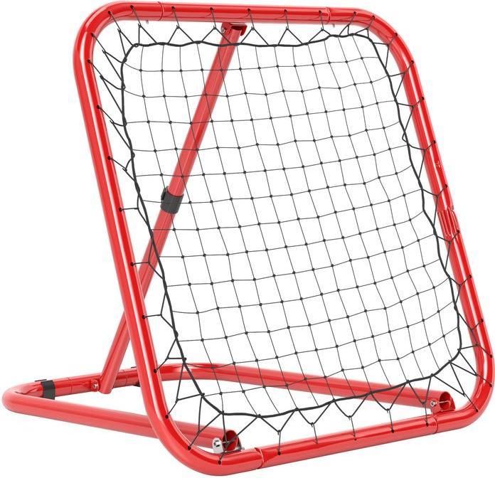 Swisshandel24 Rebounder für Fussball, klappbar Fussball Rebounder 63 x 63 cm für Baseball, Rot