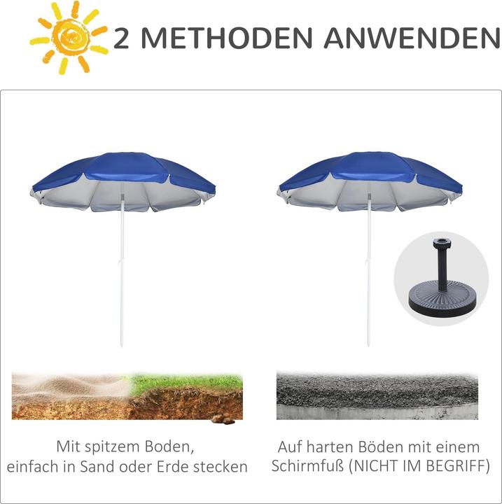 Produktbild Outsunny Strandschirm (1.91 m)
