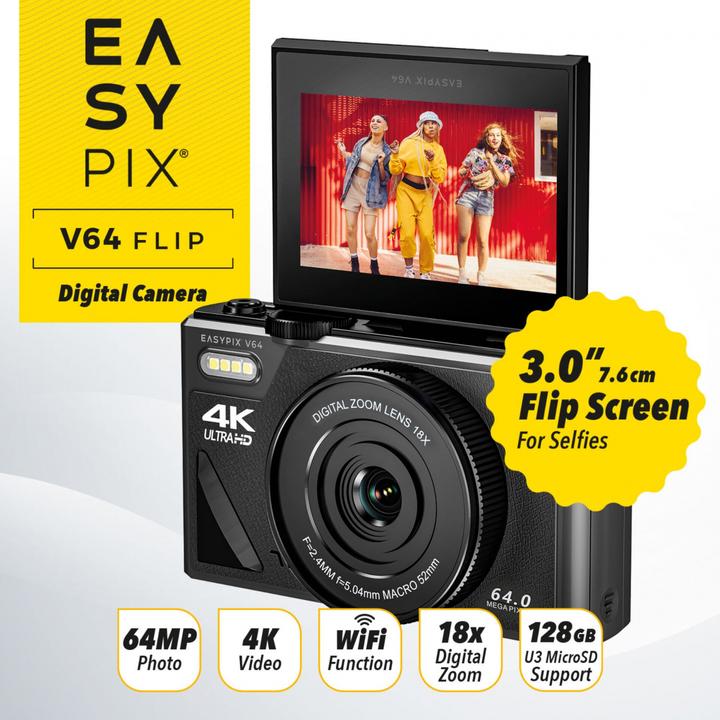 Produktbild Easypix V64 Flip (2 mm, 13 Mpx)