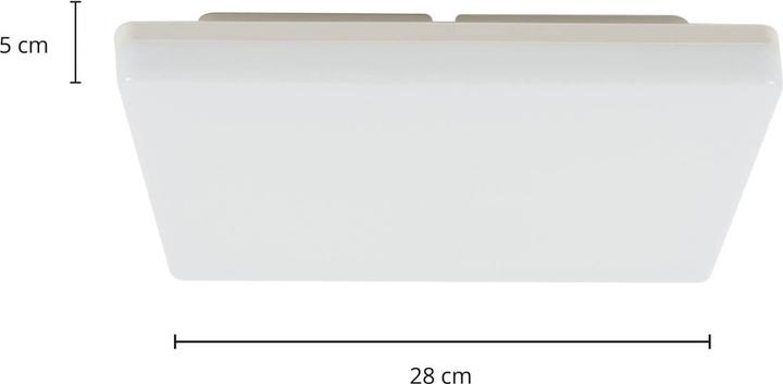 Actual product image Prios Artin LED ceiling lamp, angular, 28 cm (2160 lm)