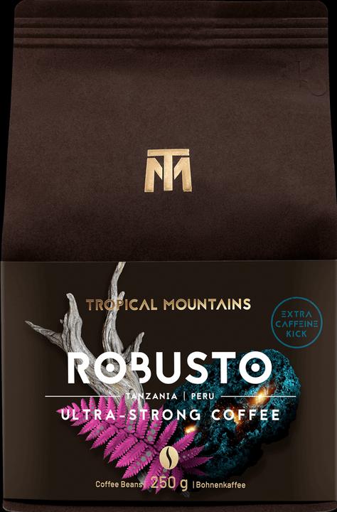 Image du produit Tropical Mountains Robusto Kaffeebohnen (250 g, Torréfaction foncée)
