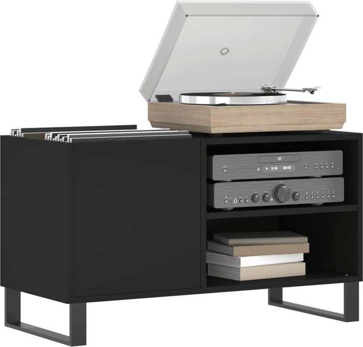 Immagine prodotto VidaXL Plattenschrank Schwarz 85x38x48 cm Holzwerkstoff, Farbe