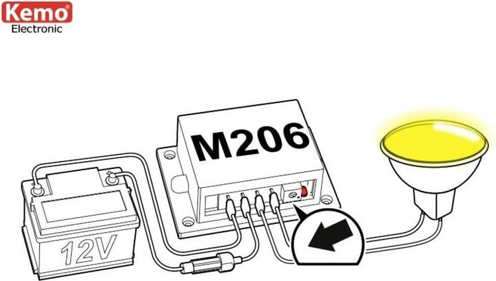 Actual product image Kemo Indicators for LED or incandescent lamps max.