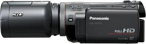 Produktbild Panasonic HDC-SDT750, 3D Full-HD Flash Camcorder, Schwarz