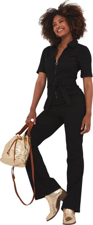 Actual product image Joe Browns PETITE retro denim zip-front jumpsuit (42)