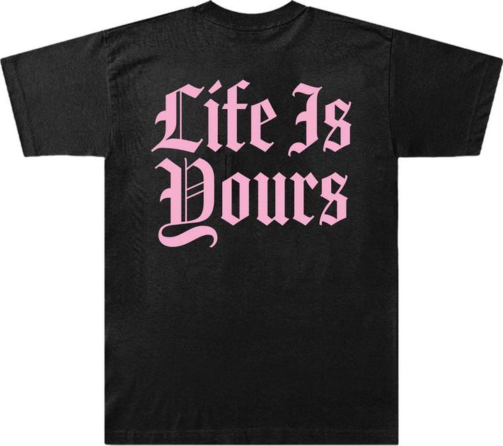 Actual product image Universal Textiles Unisex Adult Life Is Yours Back Print T-Shirt (XL)