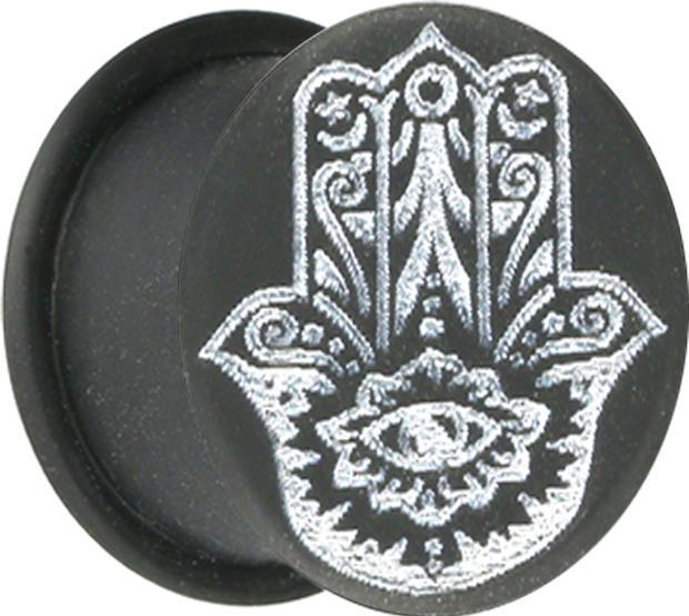 Immagine prodotto Star Piercing Spina di carne nera Hamsa (senza ottone, Silicone)