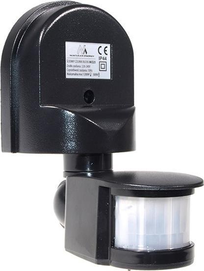 Immagine prodotto Maclean Ścienny czujnik ruchu i zmierzchu 180° max. 1200W czarny MCE25 B (12 m)