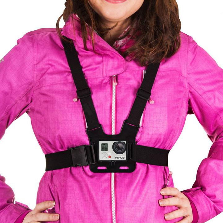 Actual product image Hurtel Chest Mount chest harness for GoPro SJCAM action cameras (GoPro Hero 4, GoPro Hero 5, GoPro Hero 7)