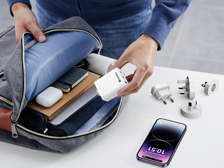 Immagine prodotto Sandberg Caricatore da viaggio 3in1 USB-C/A 65W (65 W)