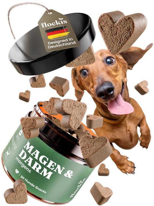 Produktbild Flockis Hundesnacks Kautabletten Magen & Darm (90 Stk) (1 Stk., 270 g)