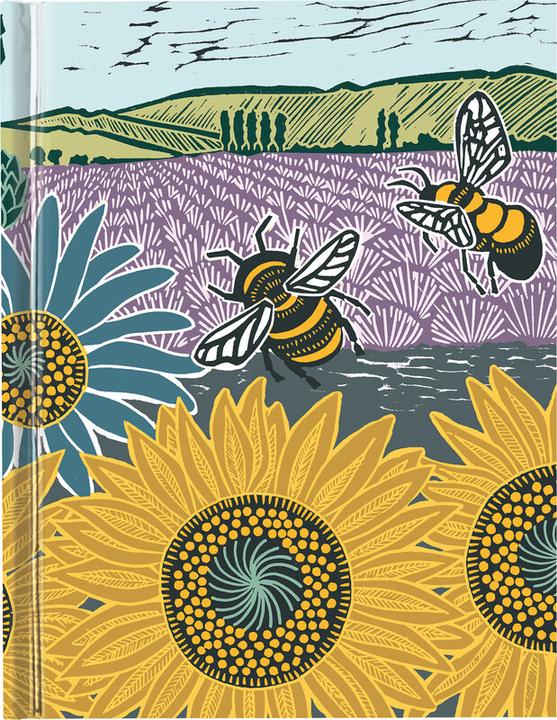 Produktbild Premium Skizzenbuch: Kate Heiss, Sonnenblumenfeld (A4, Blanko, Harter Einband)