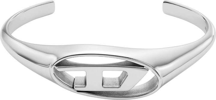 Diesel Armreif OVAL D LOGO (18 cm, Edelstahl)