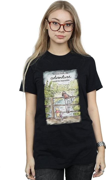 Actual product image Disney Womens/Ladies Winnie The Pooh Adventure Cotton Boyfriend T-Shirt (XL)
