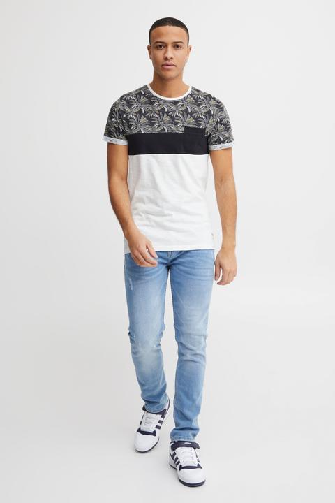 Immagine prodotto Solid Florian T-Shirt Con Disegno Maglietta A Manica Corta Da Uomo Con Girocollo In Cotone 100% (L)