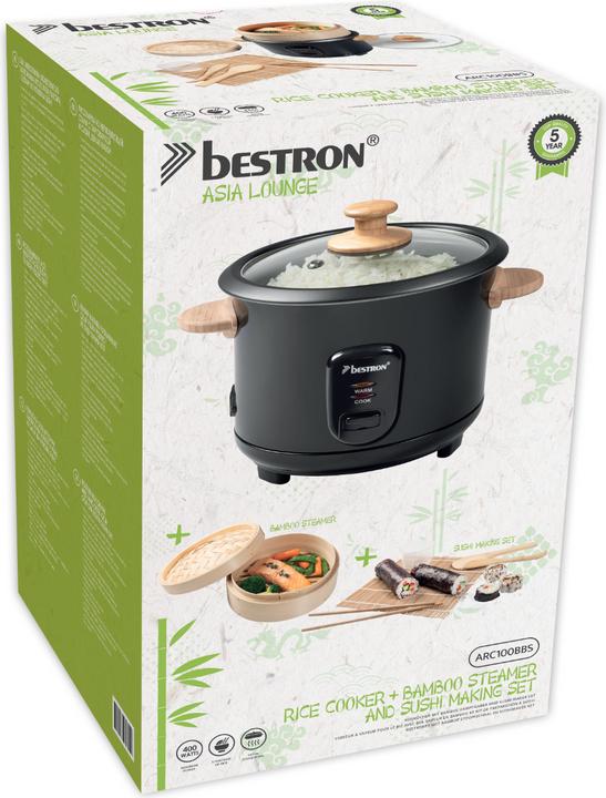 Image du produit Bestron Best Cuiseur à riz ARC100BBS bk 1L