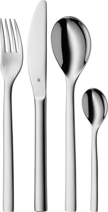 Essbesteck Besteckset 1 Person Nuova 4tlg Monobloc Edelstahl 18/10 poliert (4 Stück, Besteck Set)