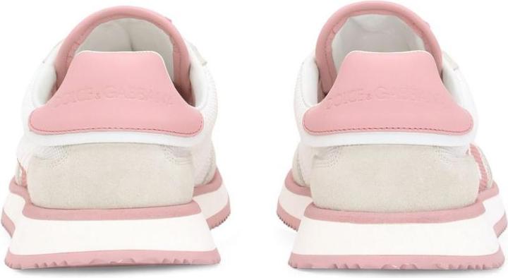 Produktbild Dolce & Gabbana dragon sneakers in mixed materials white and pink color (37)